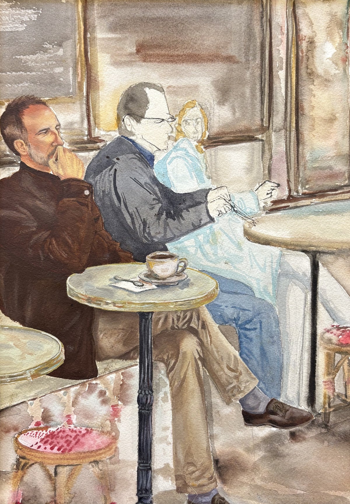 A Man Thinking in France