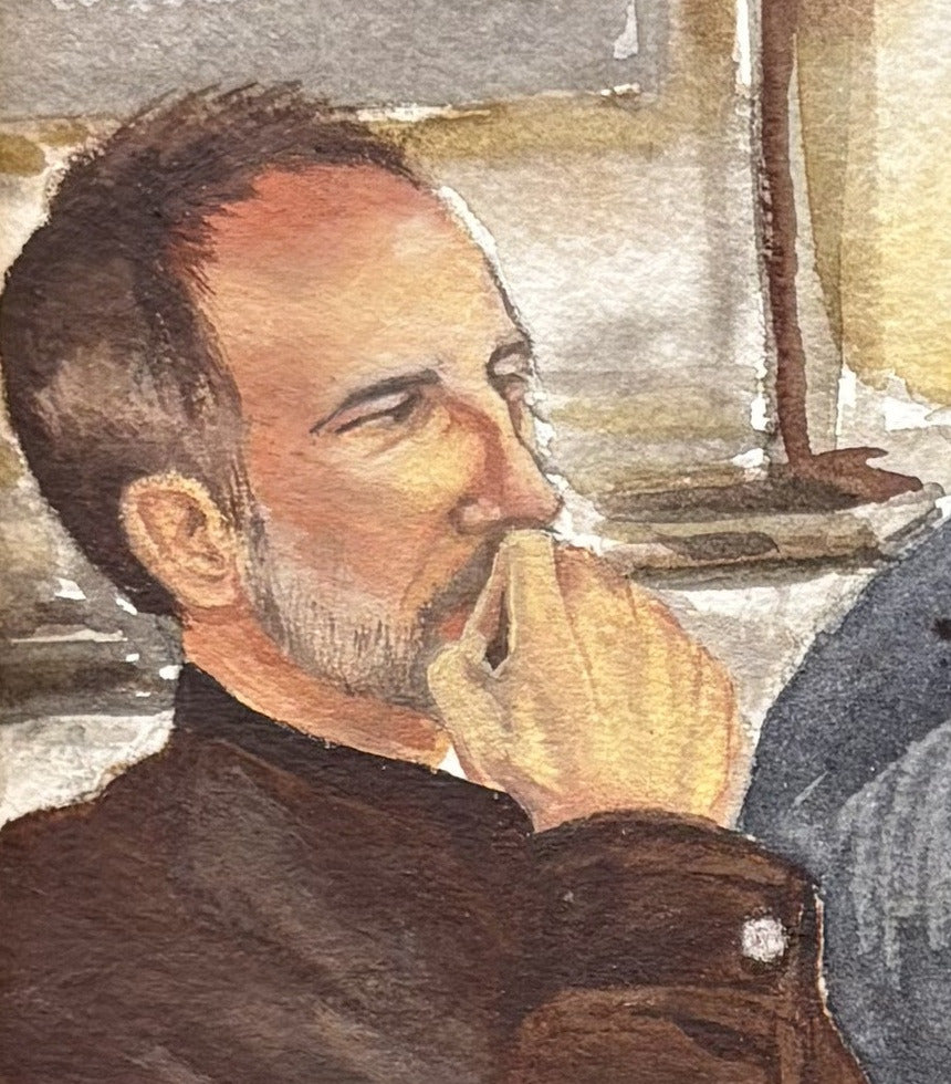 A Man Thinking in France
